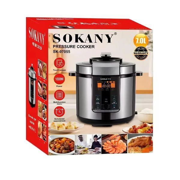 Мультиварка скороварка Sokany SK-07055 7л 1000 Вт 12-07055 фото