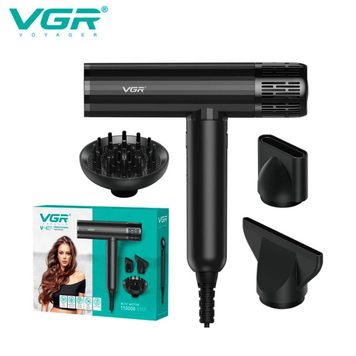 Фен для волосся VGR V-427 1900 Вт 110 000 об/хв 4 швидкості та 3 режими температури 34-427 фото