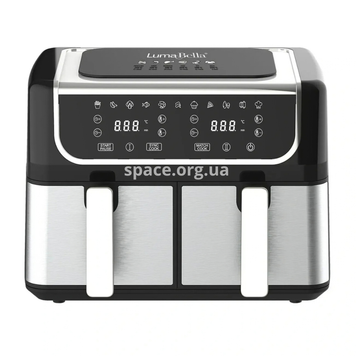 Аерофритюрниця LumaBella LB-60013 на 2 чаші 12 л 3400 Вт 10 програм, сенсорне керування 1-LB-60013  фото