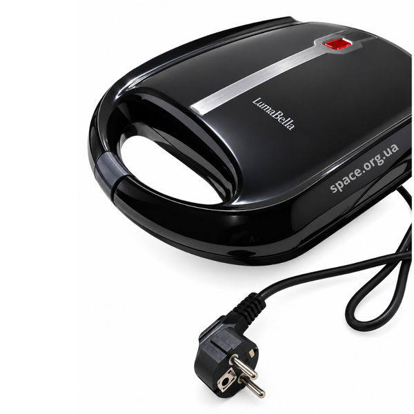 Електричний гриль-сендвічниця LumaBella LB-58010 1000 Вт, LED індикація, антипригарне покриття 4-58010 фото
