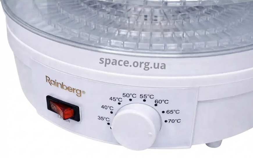 Сушарка електрична Rainberg RB-912 для овочів та фруктів 800 Вт 16-912 фото