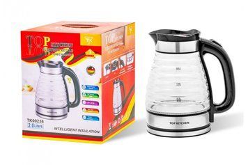 Чайник електричний Top Kitchen TK-00236 скляний 2,0 л 2400 Вт 5-00236 фото