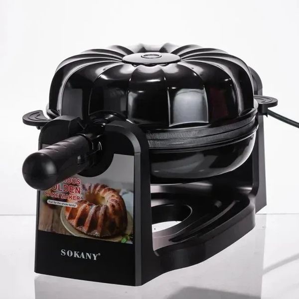 Багатофункціональна машинка для випічки хліба і тортів SOKANY SK-BBQ-837, 1800 Вт 24-837 фото