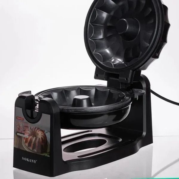 Багатофункціональна машинка для випічки хліба і тортів SOKANY SK-BBQ-837, 1800 Вт 24-837 фото