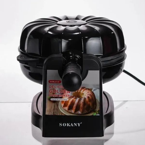 Багатофункціональна машинка для випічки хліба і тортів SOKANY SK-BBQ-837, 1800 Вт 24-837 фото
