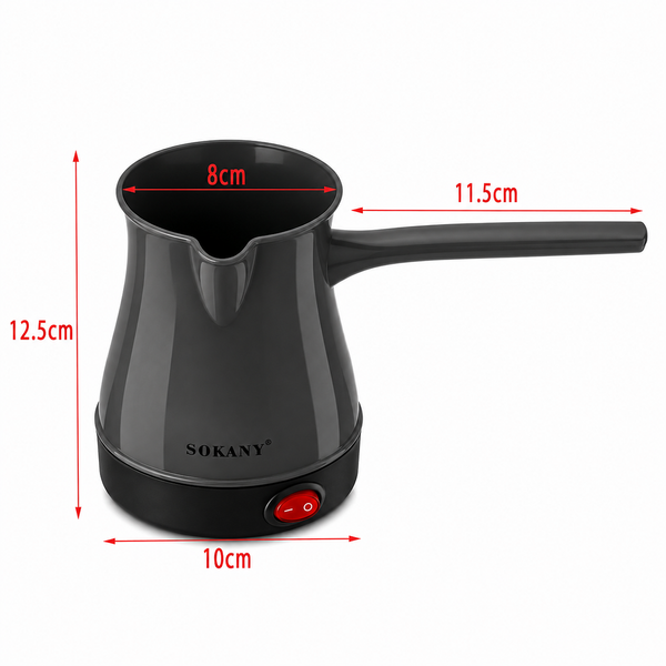 Кавоварка електрична турка&nbsp;Sokany Deluxe SK-205&nbsp;600 Вт&nbsp;500 мл 6-SK-205 фото