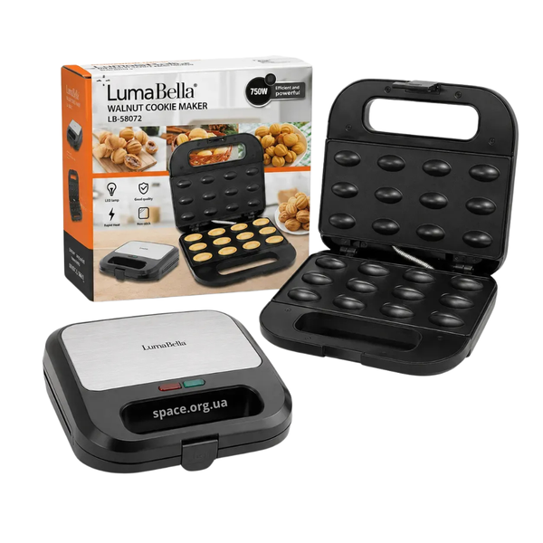 Електрична горішниця LumaBella LB-58072 750 Вт 12 горішків, LED індикація 3-LB-58072 фото