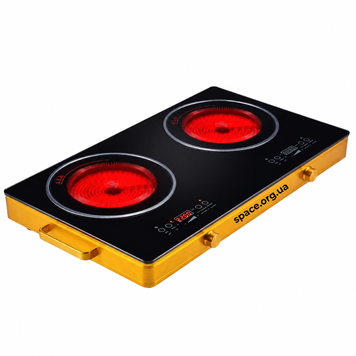 Інфрачервона плита Domotec MS-5881 7000 Вт сенсорна, склокерамічна 2 на конфорки 10-MS-5881 фото