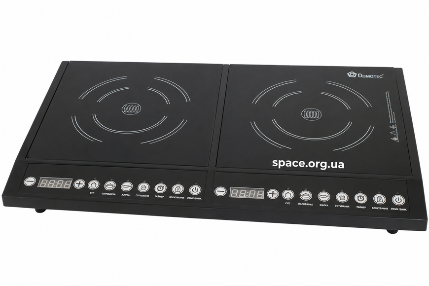 Настільна індукційна плита Domotec MS-5862 4000 Вт склокерамічна на 2 конфорки 10-MS-5862 фото
