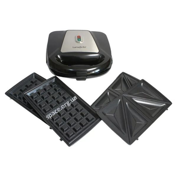 Мультимейкер LumaBella LB-57026 10в1 800 Вт тости, вафлі, сендвічі, гриль 3-57026 фото