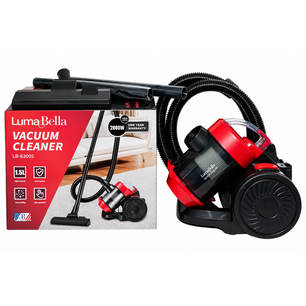Пилосос LumaBella LB-63005 без мішка, циклонна система, 2000 Вт, кабель 5 м 14-63005 фото
