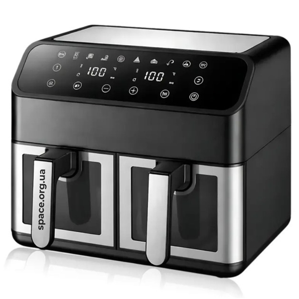 Аерофритюрниця Domotec MS-3226 4800 Вт 13 л 2 відділення 1-3226 фото