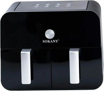 Аерофритюрниця на 2 чаші Sokany SK10008, на 10 л сенсорно-механічна, 2400 Вт 1-10008 фото