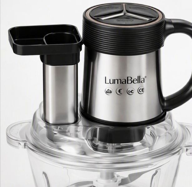 Багатофункціональний подрібнювач 6в1 LumaBella LB-56028 3,5 л 1000 Вт 3 режими швидкості 2-LB-56028 фото