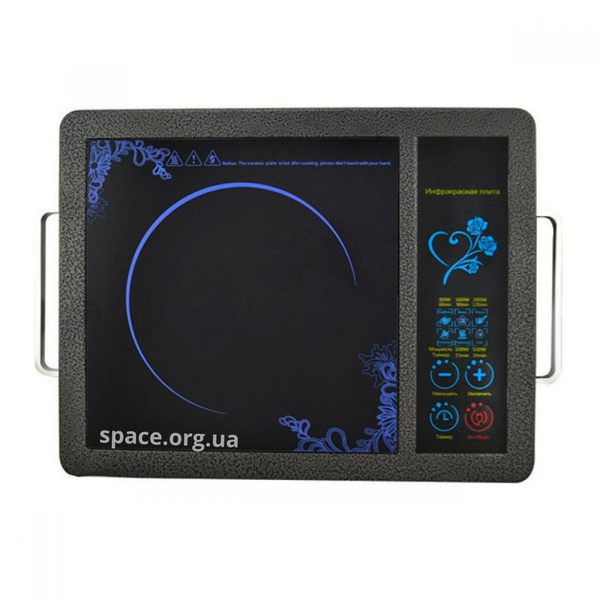 Електроплита Domotec MS-5842 на 1 конфорку, настільна 2000 Вт плита електрична 10-MS-5842 фото