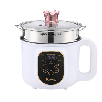 Електрична каструля-пароварка Domotec MS-7729 1.8л для швидкого готування мультиварка 12-MS-7729 фото